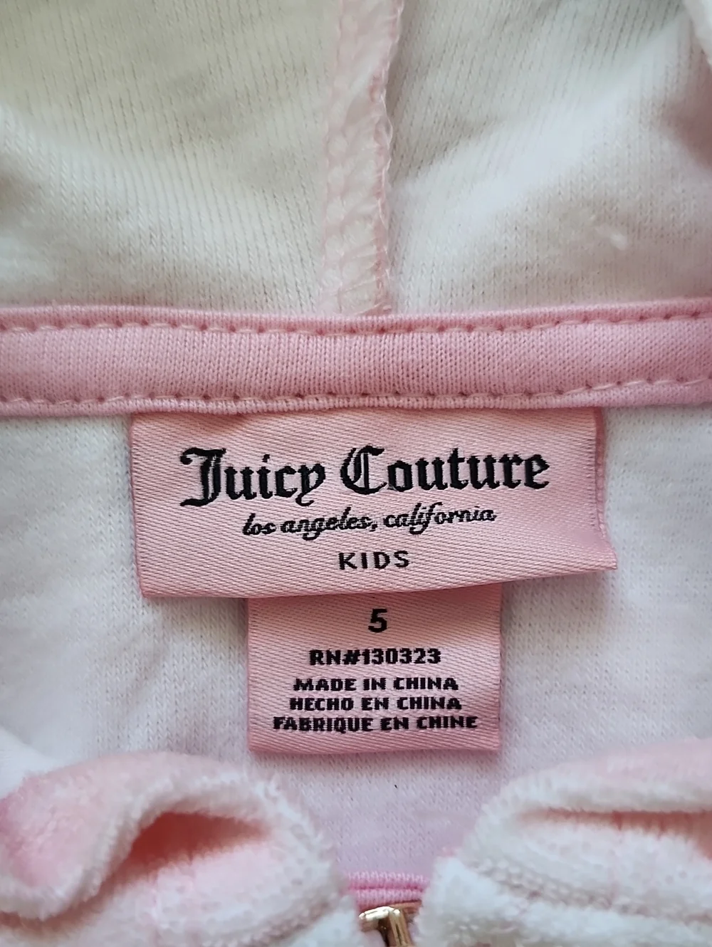 NWT Juicy Couture Kids Girl Tie Dye Velour Hooded Romper Size 5